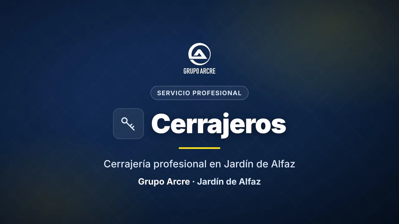 Cerrajería profesional en Jardín de Alfaz