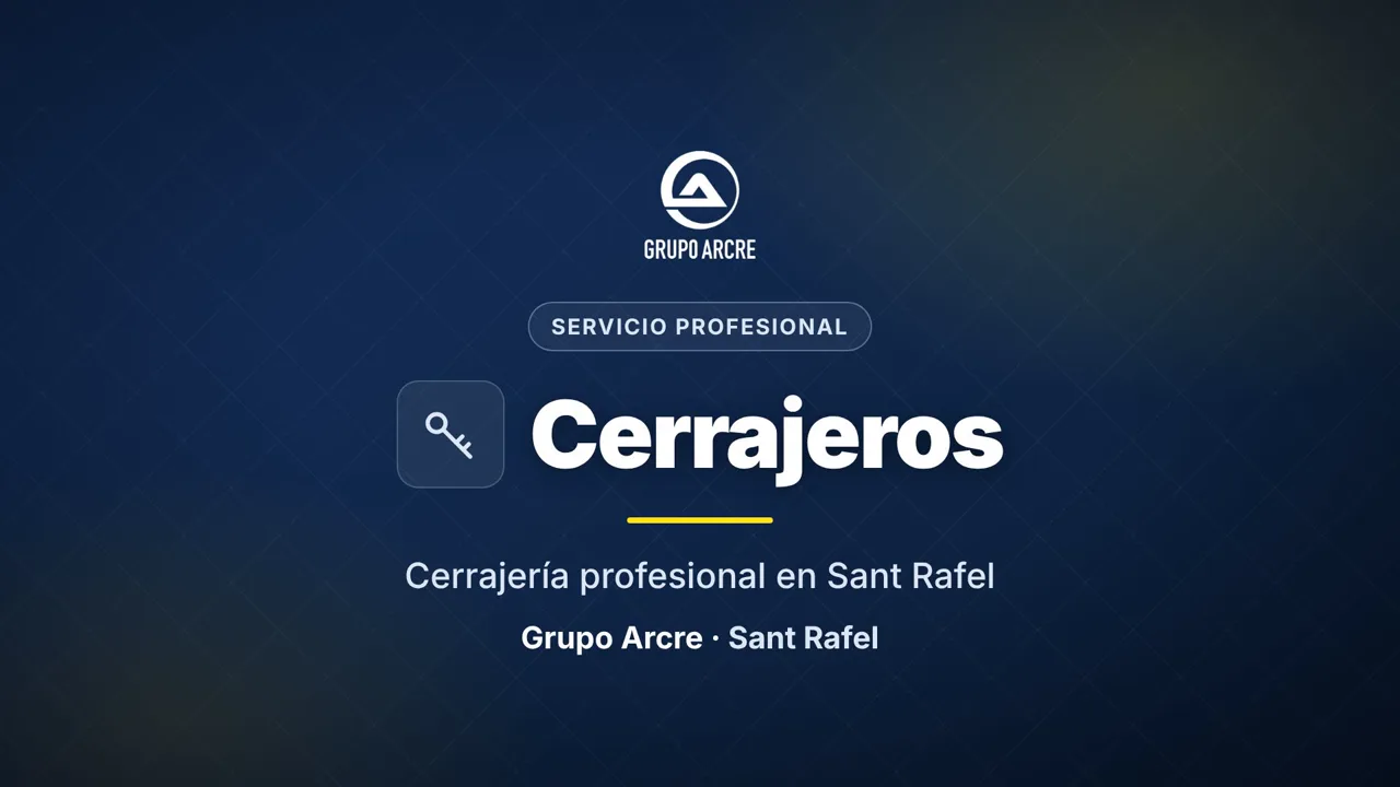 Cerrajería profesional en Sant Rafel